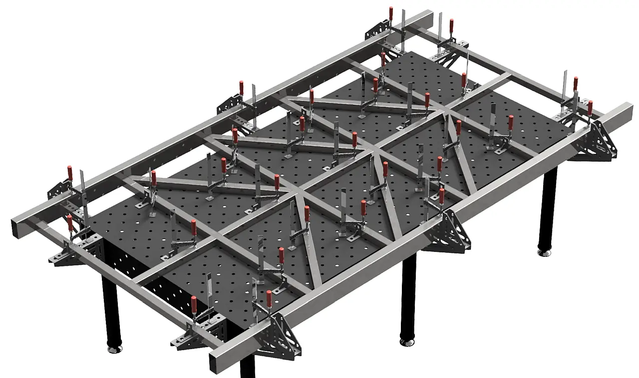 Welding Table Rangka Frame Proyek - Meja Las Presisi Welding Table Rangka Frame Proyek